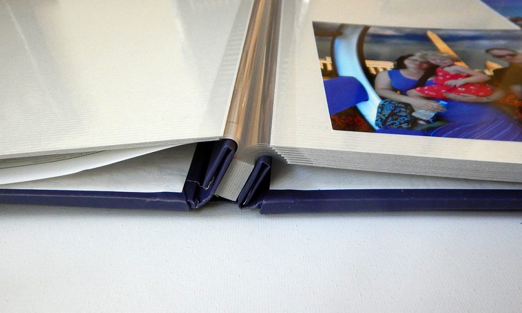 Jumbo Magnetic Photo Album - Open Spine View