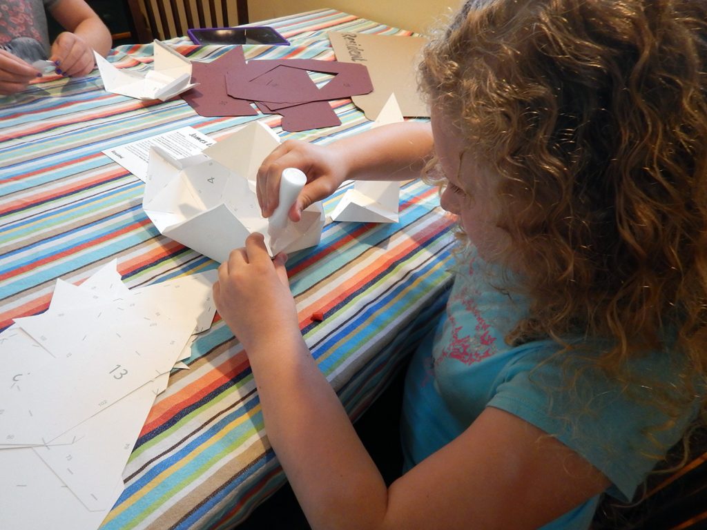 Gluing together 3D Paper Sculpture