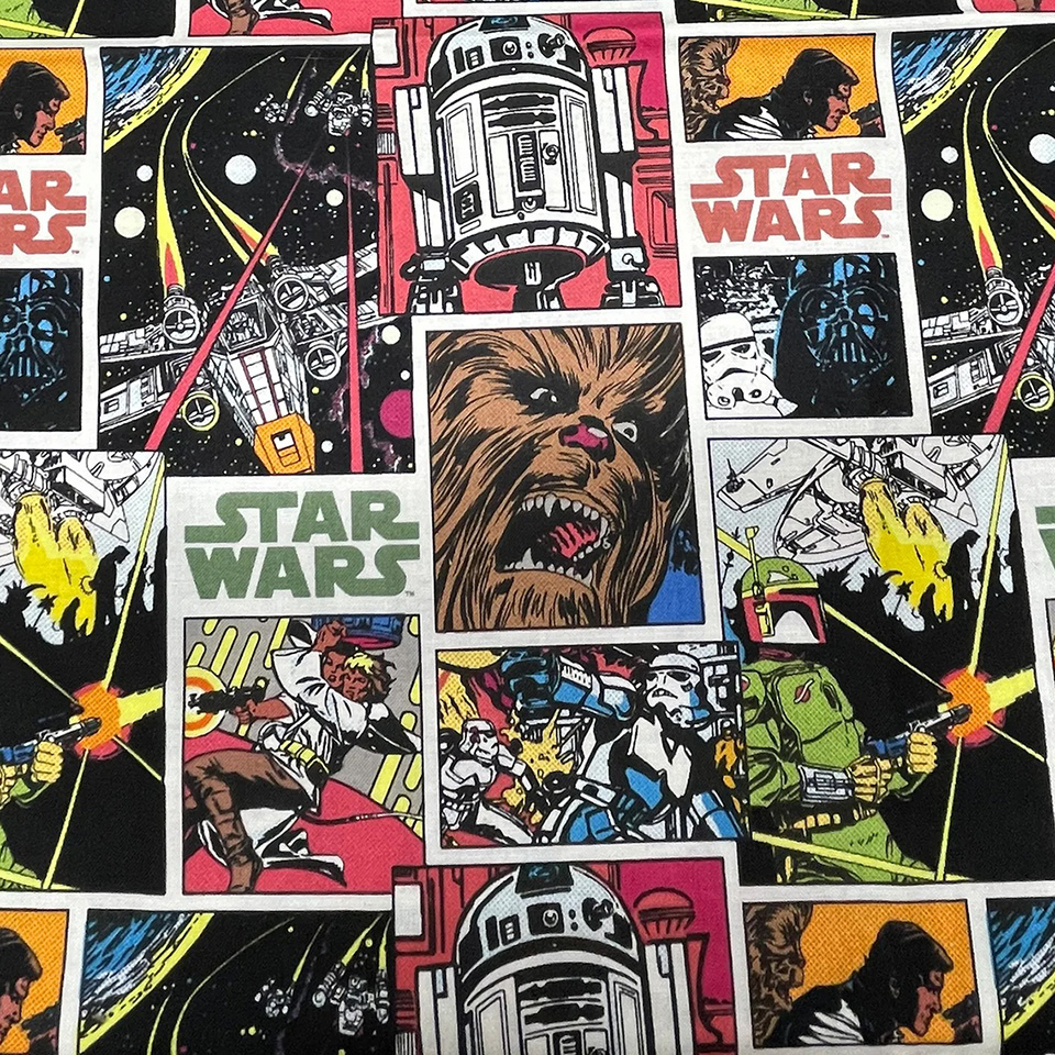 Star Wars Comic Strip 100 Cotton Fabric by Camelot Fabrics