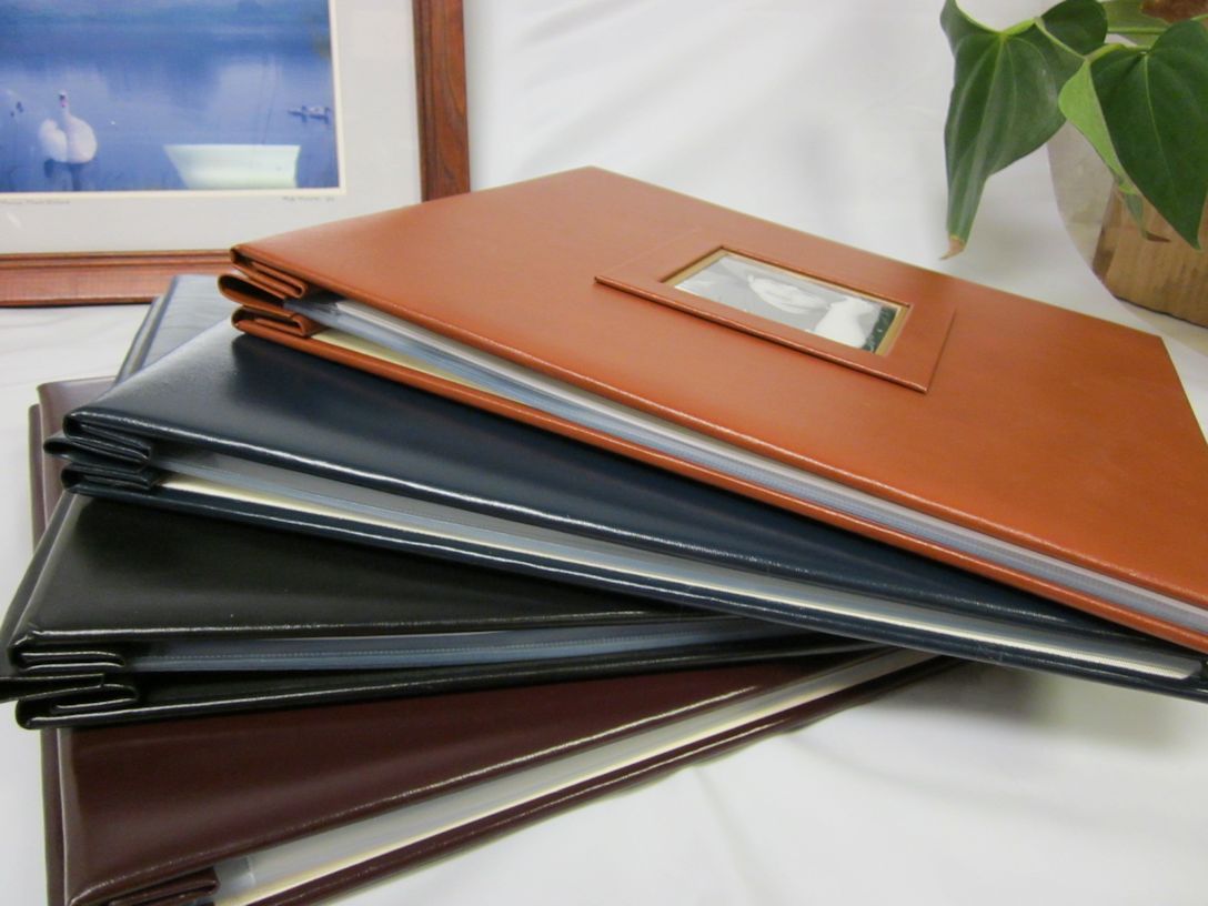 12 x 12 Bonded Leather Scrapbook - Made in the USA