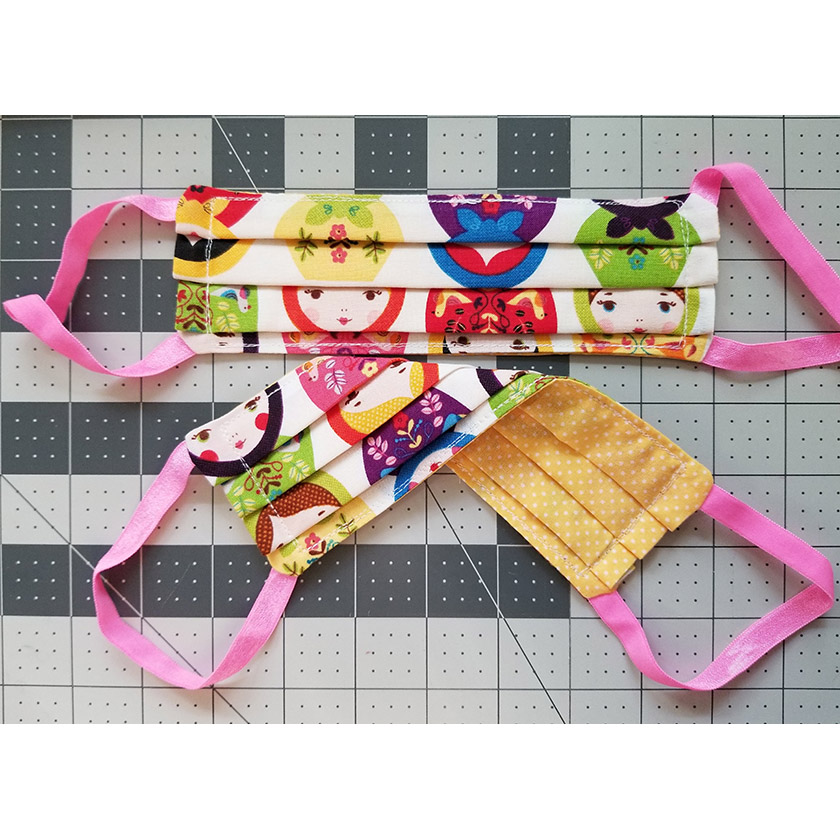 100 Cotton Masks Matryoshka Patterned