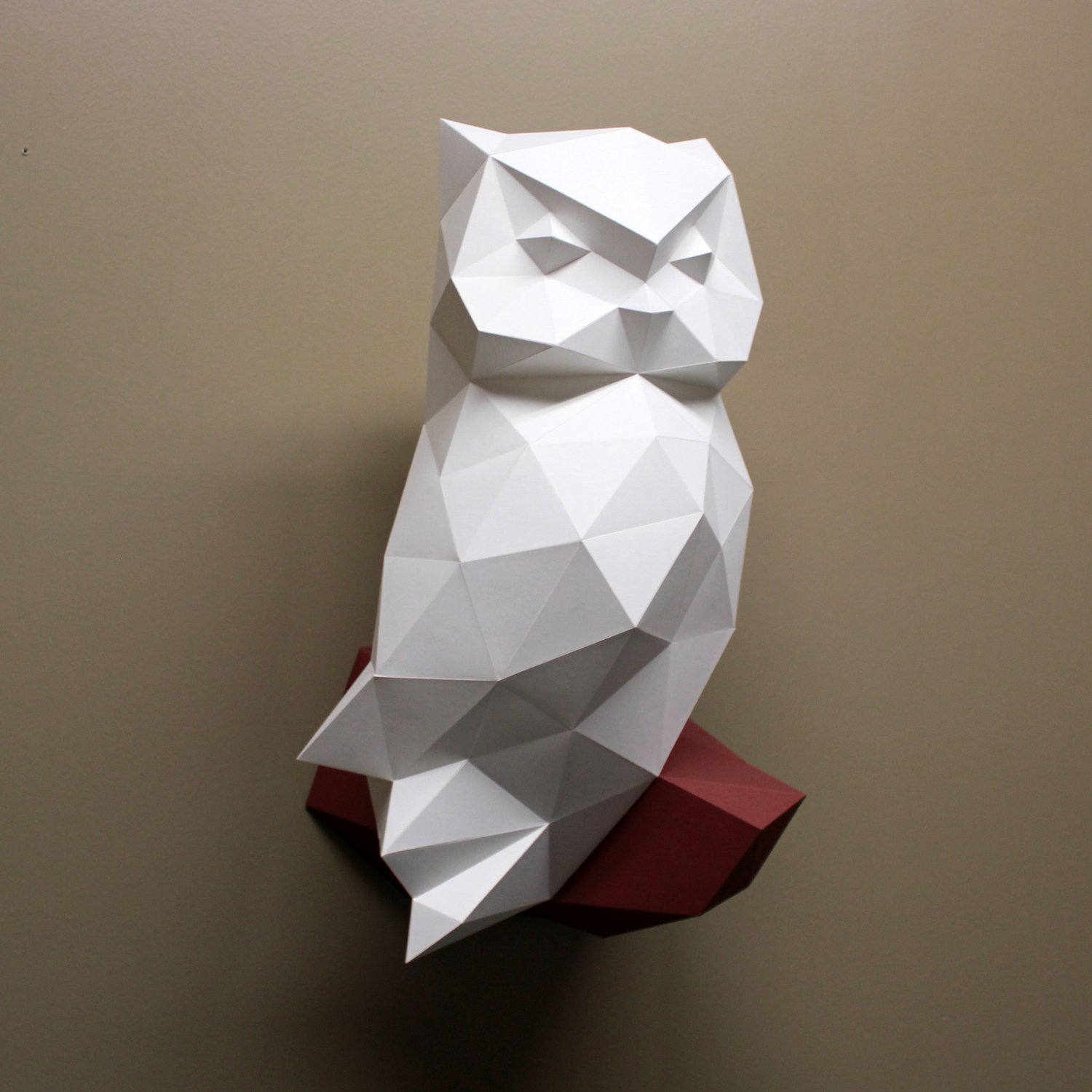 Owl D Papercraft Diy Paper Sculpture Paper Model Etsy | My XXX Hot Girl