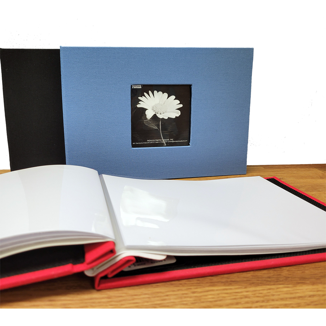 Pioneer Photo Albums Post-Bound Black Pocket Album for 5x7 and