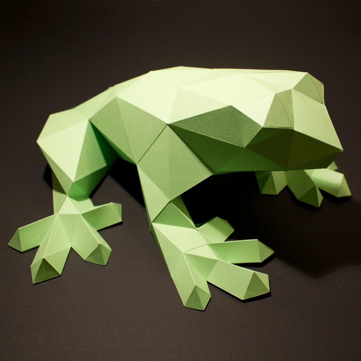 DIY Paper Sculpture Kit Darius the Frog