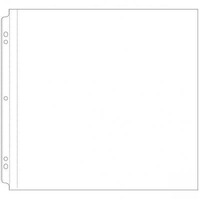 12 x 12 Scrapbook Page Refills with White Inserts