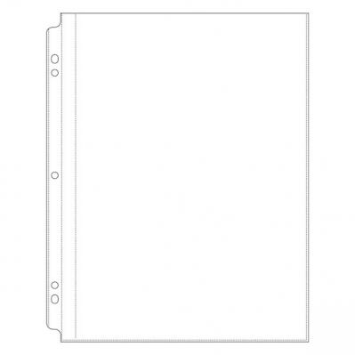 8.5 x 11 Post-Bound Refill - 10 Pack, Clear Plastic Page