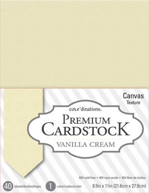 American Crafts Vanilla Cream 8.5 x 11 Cardstock