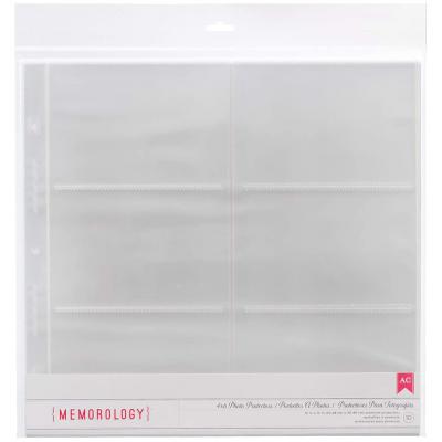 American Crafts Memorology 4x6 Photo Sheets Refill for 12 x 12 Binders