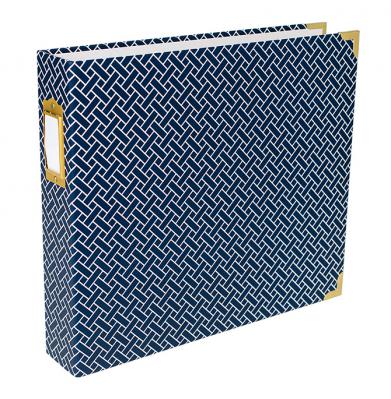 Becky Higgins Project Life Navy Weave 12 x 12 Binder