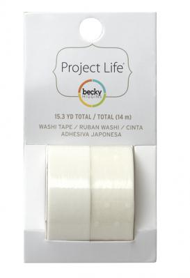 Project Life Becky Higgins White Washi Tape