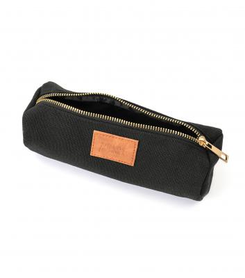 Point Planner Black Canvas Pencil Case