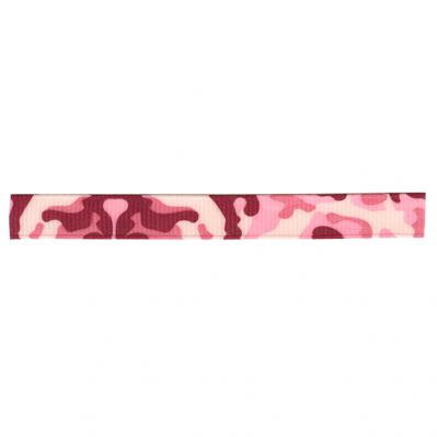 Pink Camouflage Fabric Ribbon