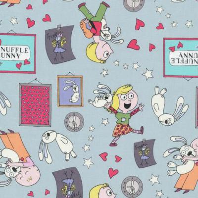 Knuffle Bunny fabric by Mo Willems