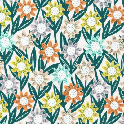 Colorful blooms quilters weight cotton fabric by Cloud 9 fabrics