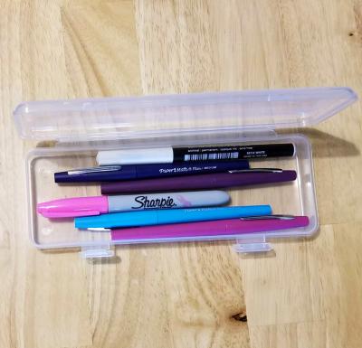 Clear Plastic Pencil Box