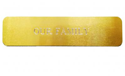 Printed or Engraved Metal Plate