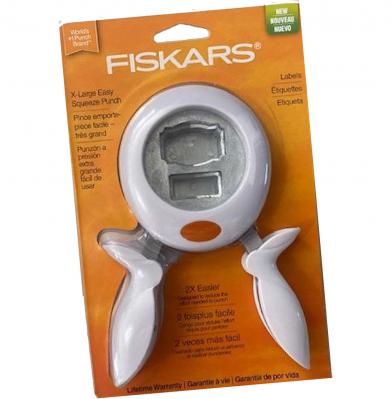 Fiskars X-Large Labels Easy Squeeze Punch