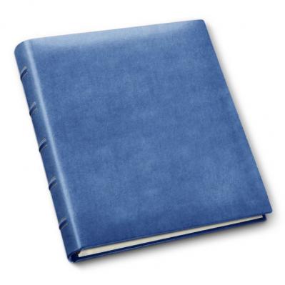 Muted Blue Bonded Leather 4x6 Photo Album