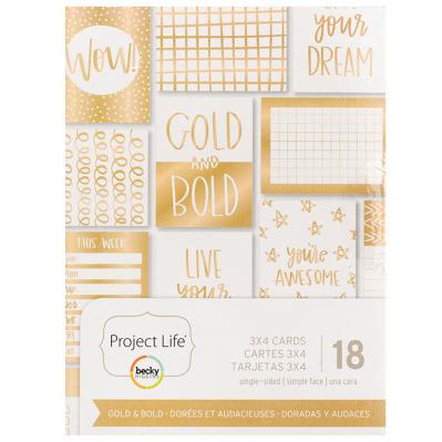 Gold and Bold 3x4 Cards