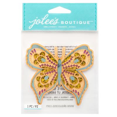 Jolees Boutique Wood Butterfly Embellishment