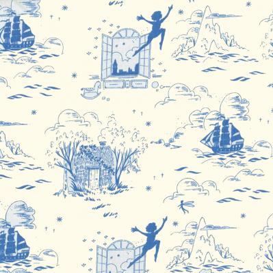 Peter Pan Cotton Fabric - Second Star to the Right