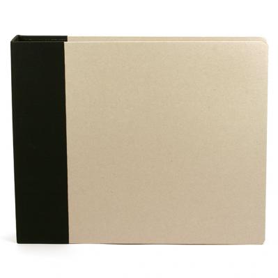 Modern 12 x 12 Black and Kraft 3-Ring binder