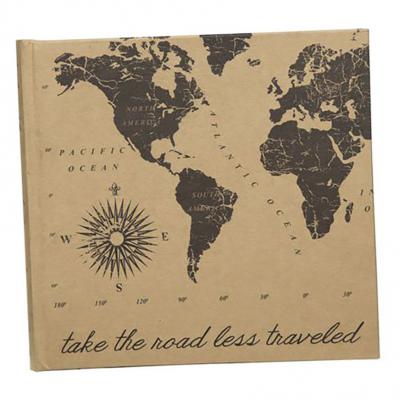 World Map Travel 4x6 Photo Album 