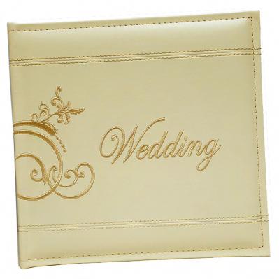 Embroidered Leatherette 4x6 Wedding Photo Album