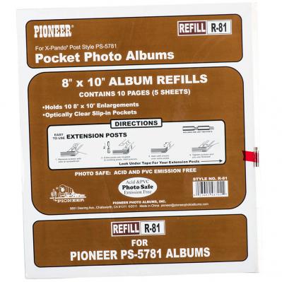Pioneer 8x10 Photo Page Refill