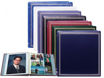 Pioneer 3-Ring Pocket Album, 4 x 6 Photos, Navy-Blue