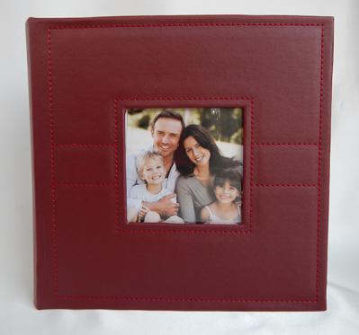 Red Frame Front Photo Album