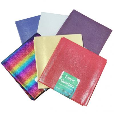 Shimmery Cotton Fabric Fat Quarters in six colors