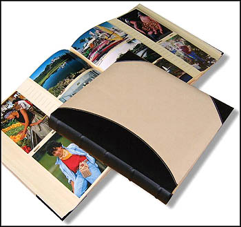 4x6 Linen and Leather High Capacity Photo Album