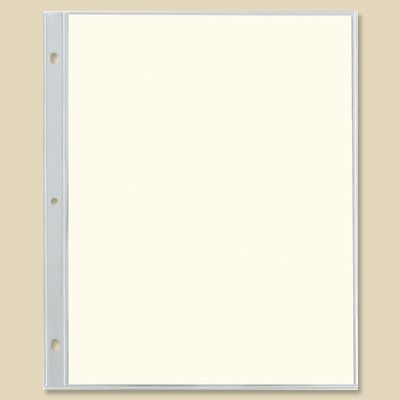 Elegant 3-ring binder Refill with heavy cream cardstock