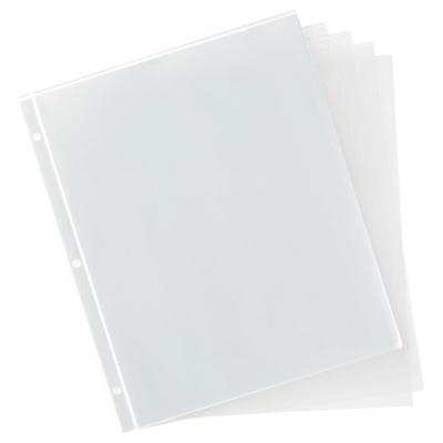 8.5 x 11 3-ring binder page protector