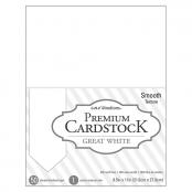 American Crafts Great White 8.5 x 11 65 lb Smooth Cardstock