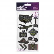 Sticko! Chalkboard themed travel embellishments