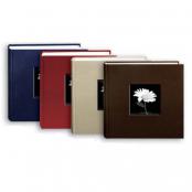 Fabric Book Bound Photo Albums in Earth Tones