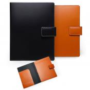 Recycled Italian Leather Portfolio with snap