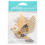 Jolees Boutique Wood Bird Embellishment