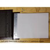 Stitched Bonded Leather 11 x 8.5 Landscape Scrapbook