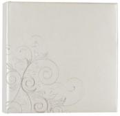 Leatherette Wedding Album with Scroll Pattern