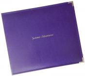 Medium Photo Binder For 4x6 Photos, Cover: Misty Blue Silk