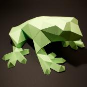 Darius the Frog DIY Paper Sculpture