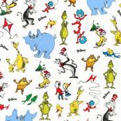 Celebrate Seuss Licensed Fabric design 74217 by Robert Kaufman fabrics