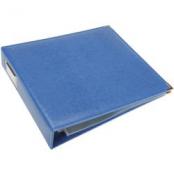 American Crafts 12 x 12 Leatherette 3-ring Binder in Country Blue