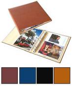 8.5 x 11 3-Ring Binder Photo Album covered in Bonded Leather