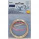 Silver plated 22 gauge half round copper wire - 6 yards