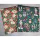 Christmas Tapestry and Poinsettia Fabric Covered 8.5 x 11 Scrapbooks by Dalee Book