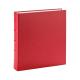 Red genuine leather photo album binder